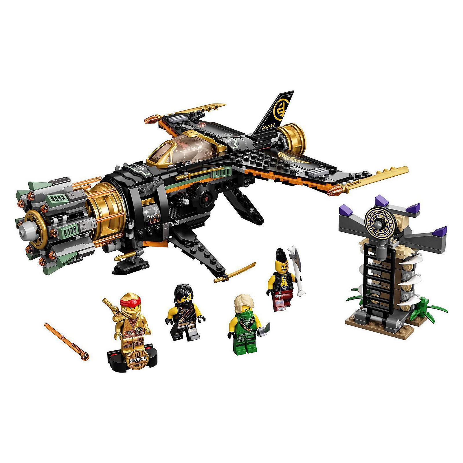 Конструктор LEGO Ninjago 71736 Самолет Кол Сокрушители с тюрьмой и коллекционной фигуркой Золотого Ниндзя Кая, фото №8