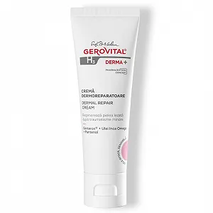 Крем для регенерации кожи Gerovital H3 Derma+ для лечения раздражений и повреждений кожи, подходит для детей и взрослых, регенерирует и защищает чувствительную кожу, 50 мл synthetic.ua - Фото 1