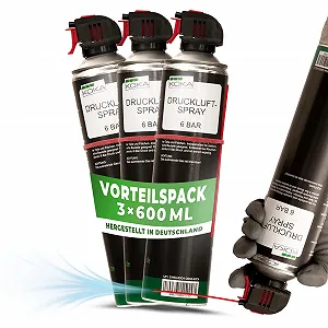 Спрей зі стисненим повітрям KOKA 3 × 600 мл 6 Bar - Фото 1