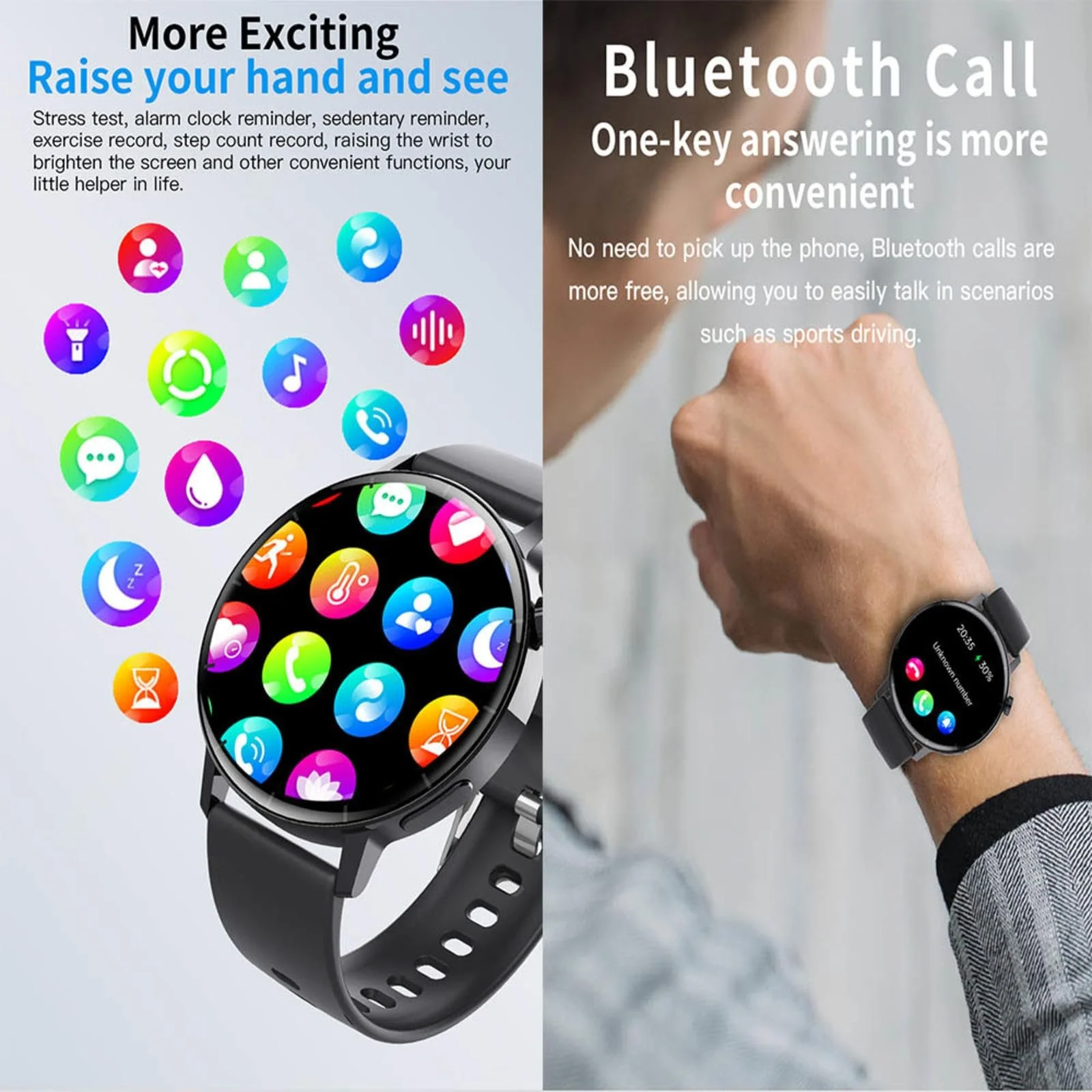 Смартчасы Женские Blexuetecorble 2025 F67S0515 с измерением давления, 1.43", фото №5