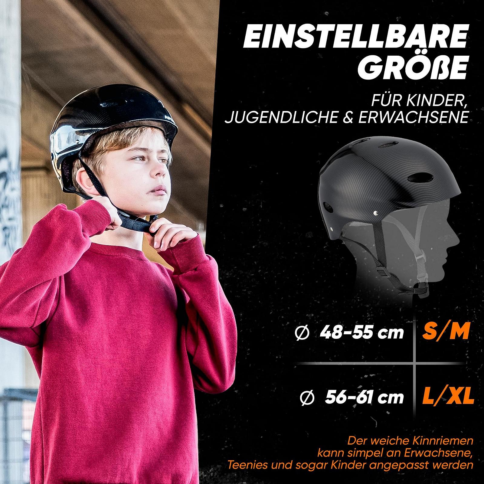 Шолом Apollo Skate, дитячий, регульований, для скейтборда, самоката та BMX, з регулювальним колесом, різних розмірів і кольорів, фото №2
