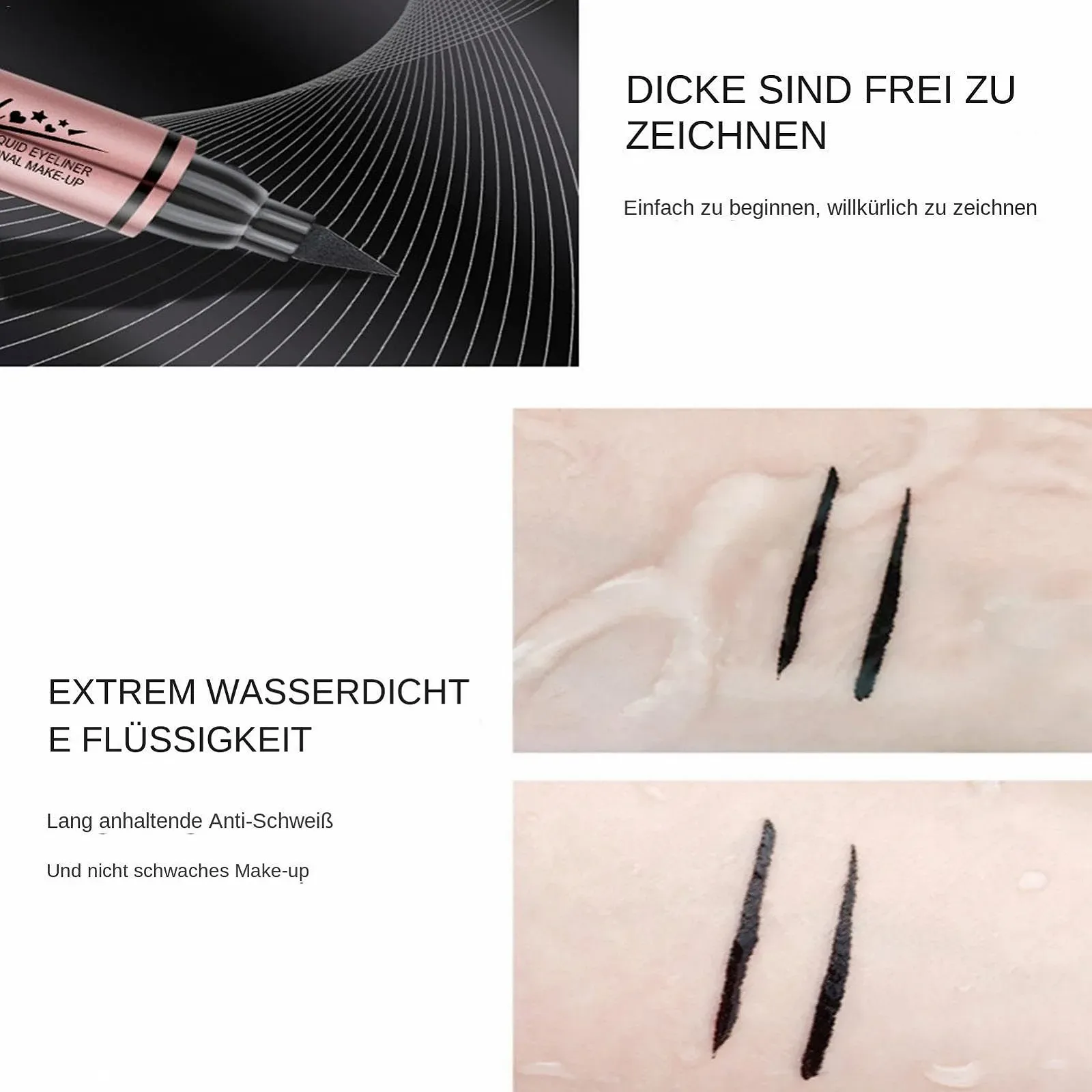 Подводка-штамп Star, Двусторонняя подводка, Водостойкая, фото №5