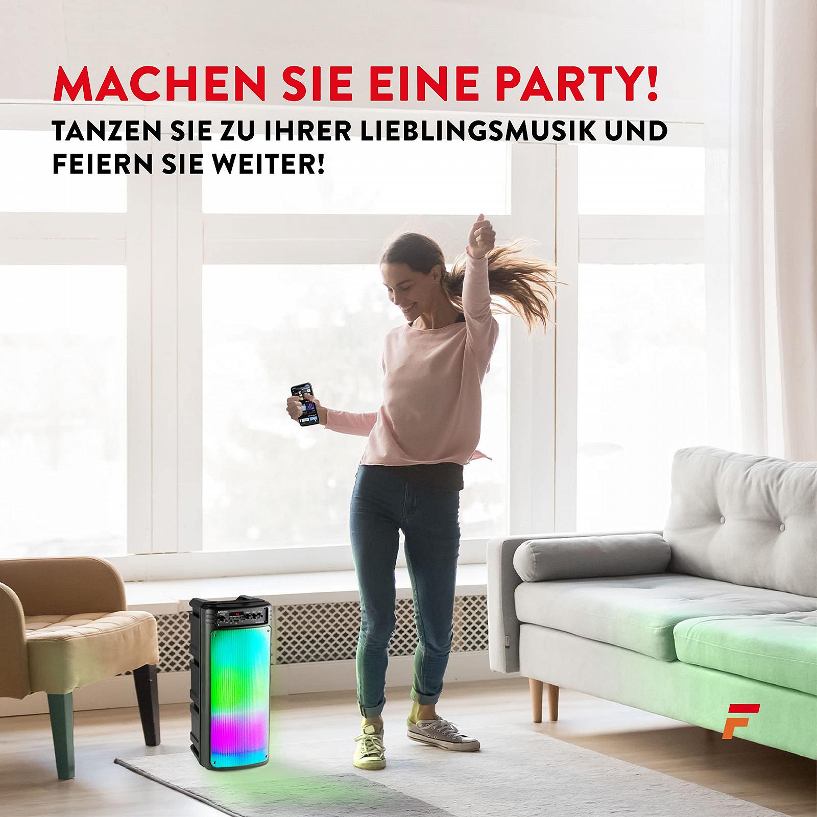 Акустична система Fenton BoomBox300 Party Box LED Bluetooth 100 Вт, фото №3