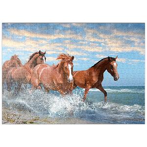 Купить Пазл MyPuzzle Special Collection Beautiful Horses Running on the Beach through the Sea Premium 500 деталей - Фото 1 Пазл MyPuzzle Special Collection Beautiful Horses Running on the Beach through the Sea Premium 500 деталей - Фото 1