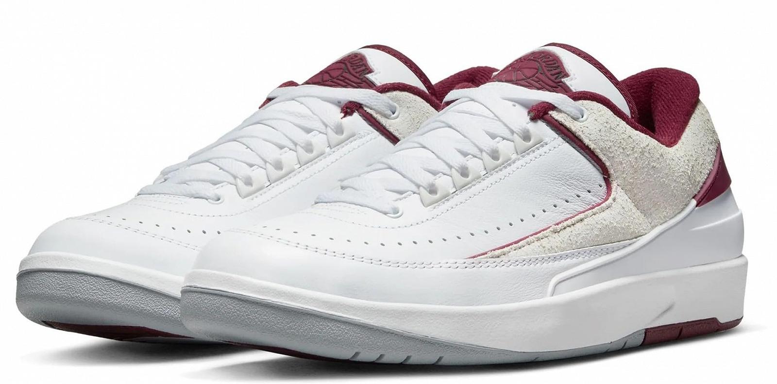 Кросівки Jordan 2 Retro Low Cherrywood White/Cherrywood Red (DV9956 103), фото №2