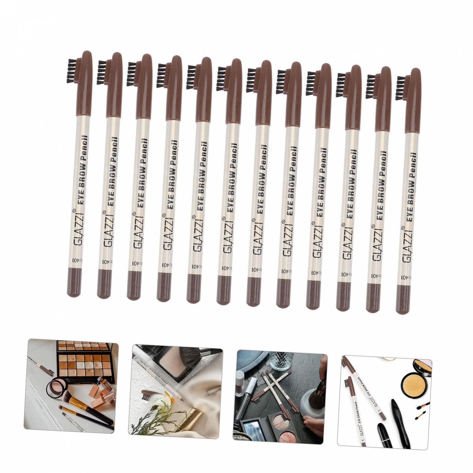 Олівець Mikinona 12 Шт. З пензлем для брів та макіяжу Пластик, фото №7 Олівець Mikinona 12 Шт. З пензлем для брів та макіяжу Пластик, фото №7