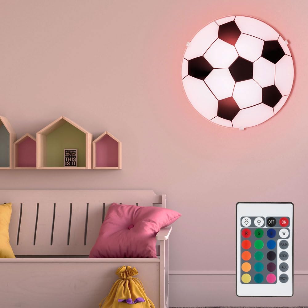 Светильник LED ETC-SHOP Футбольный RGB с пультом дистанционного управления для детской комнаты, фото №4