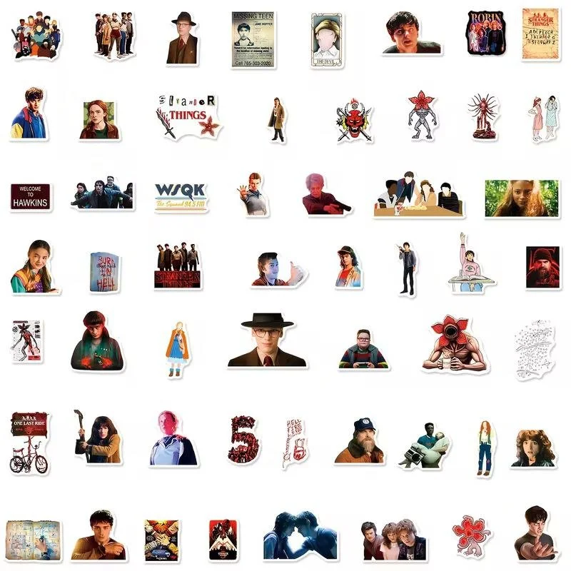 Набор стикеров из сериала «Очень странные дела» (Stranger Things) стикер на ноутбук гаджеты 55 шт, фото №3 Набор стикеров из сериала «Очень странные дела» (Stranger Things) стикер на ноутбук гаджеты 55 шт, фото №3