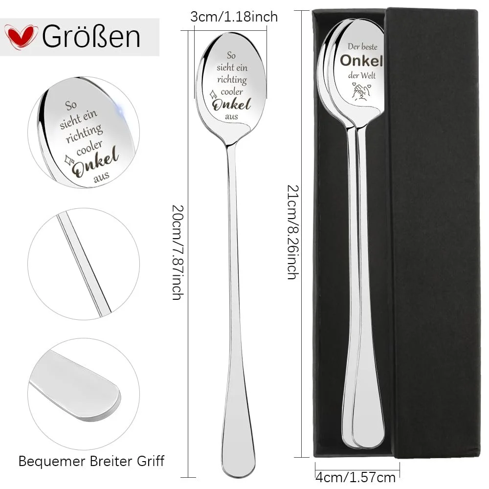 Ложка Кавова Uncle Набір (2 шт.), фото №2