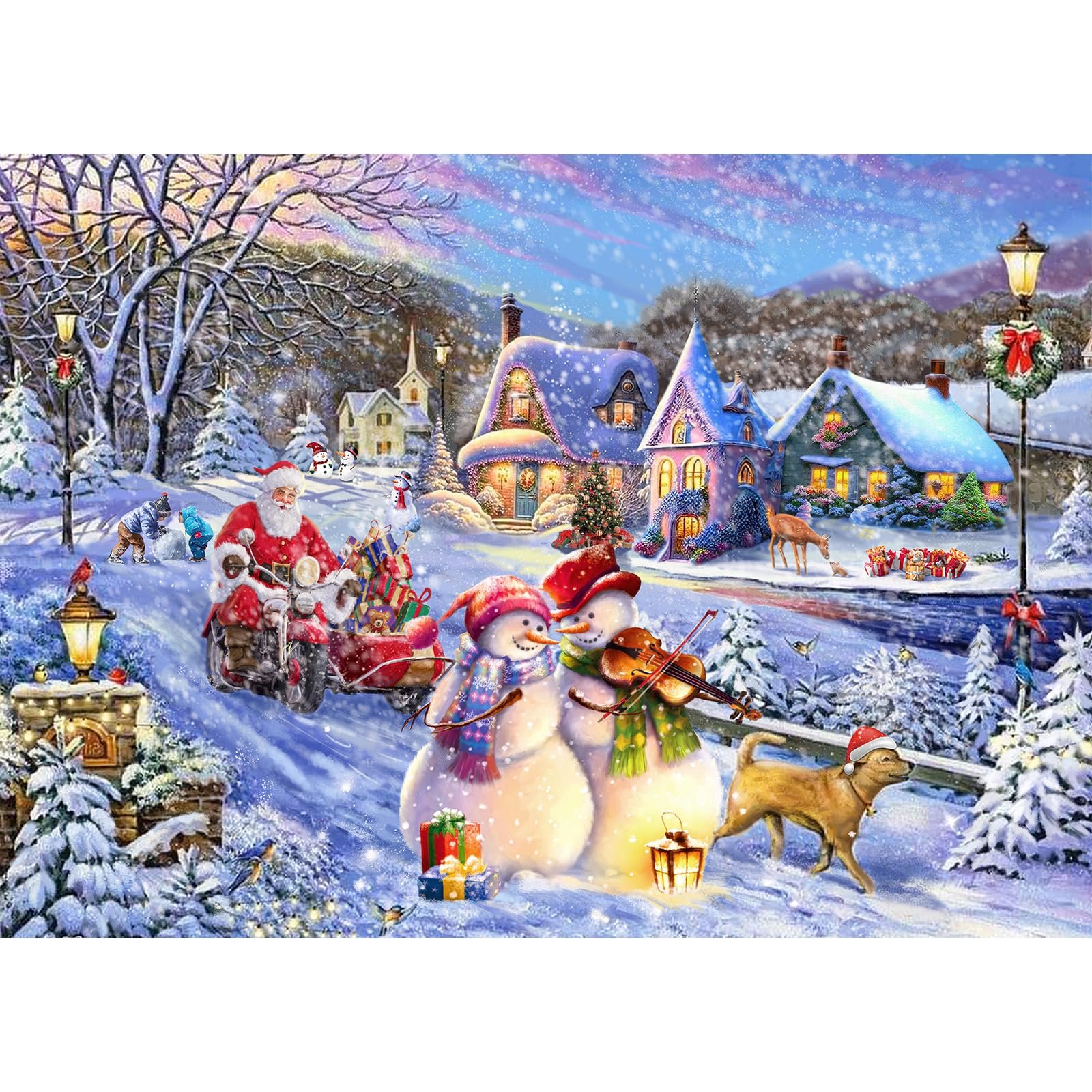 Пазл HUADADA Merry Christmas Motif 1000 елементів, фото №1