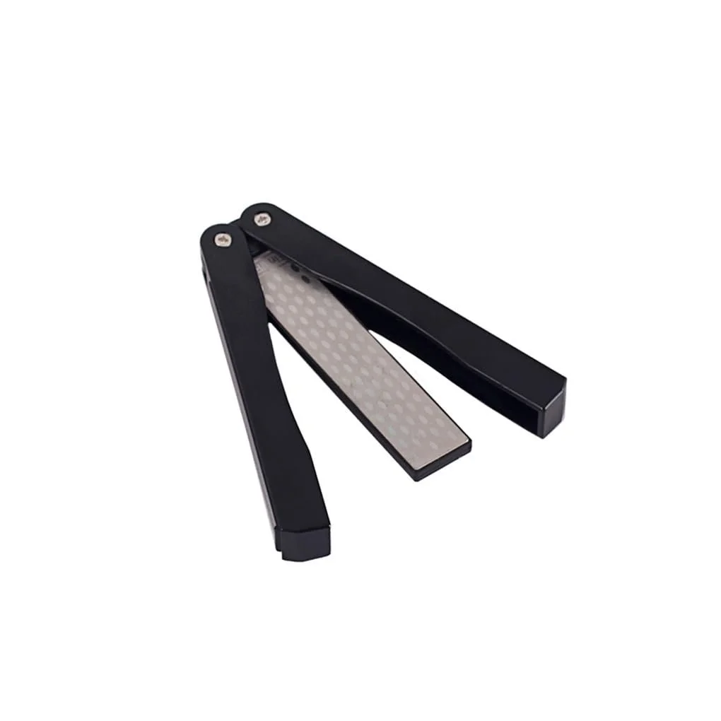 Точилка кишенькова складана алмазна зі стільниковою поверхнею Чорна, фото №1