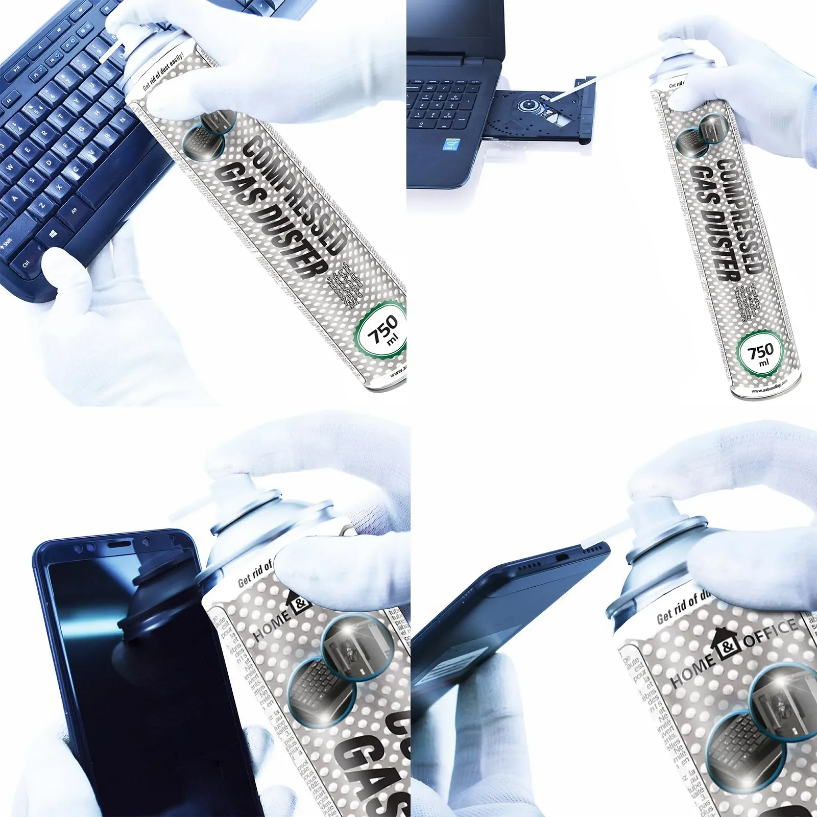 Стиснене повітря AABCOOLING Home & Office Gas Duster K2 2 x 750 мл, фото №7 Стиснене повітря AABCOOLING Home & Office Gas Duster K2 2 x 750 мл, фото №7