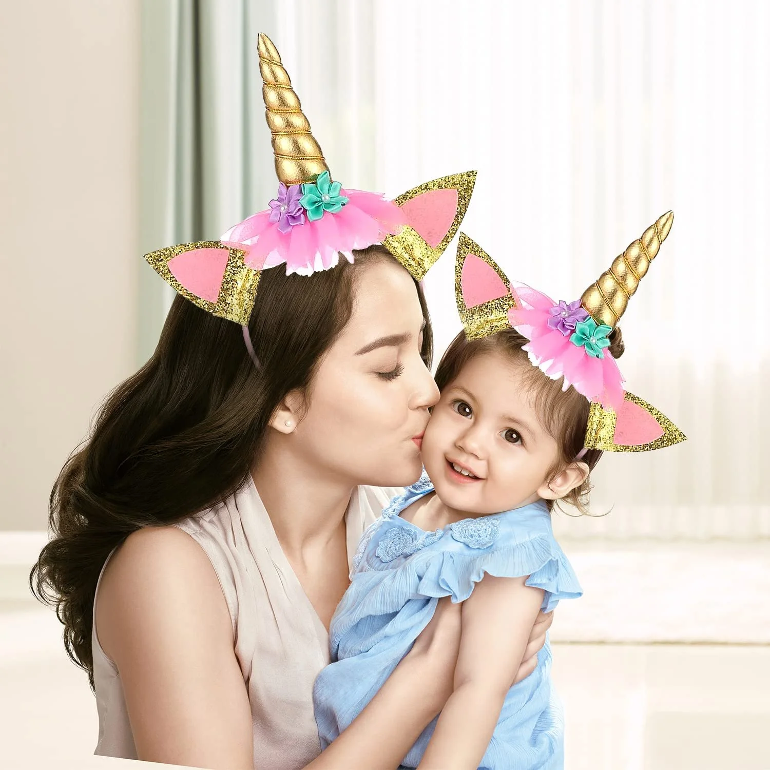 Обруч Єдиноріг Еластичний Єдиноріг Квітковий, фото №4