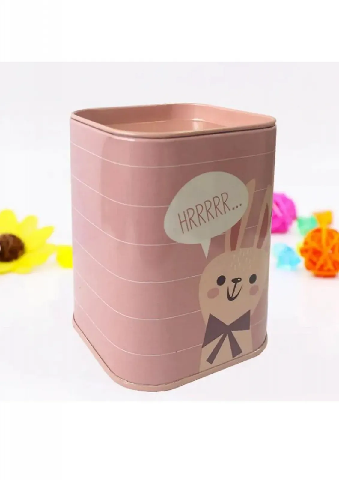 Копилка makio Кролик 2-в-1 с крышкой-подставкой для ручек 7,5 x 10,5 x 7,5 см, фото №2