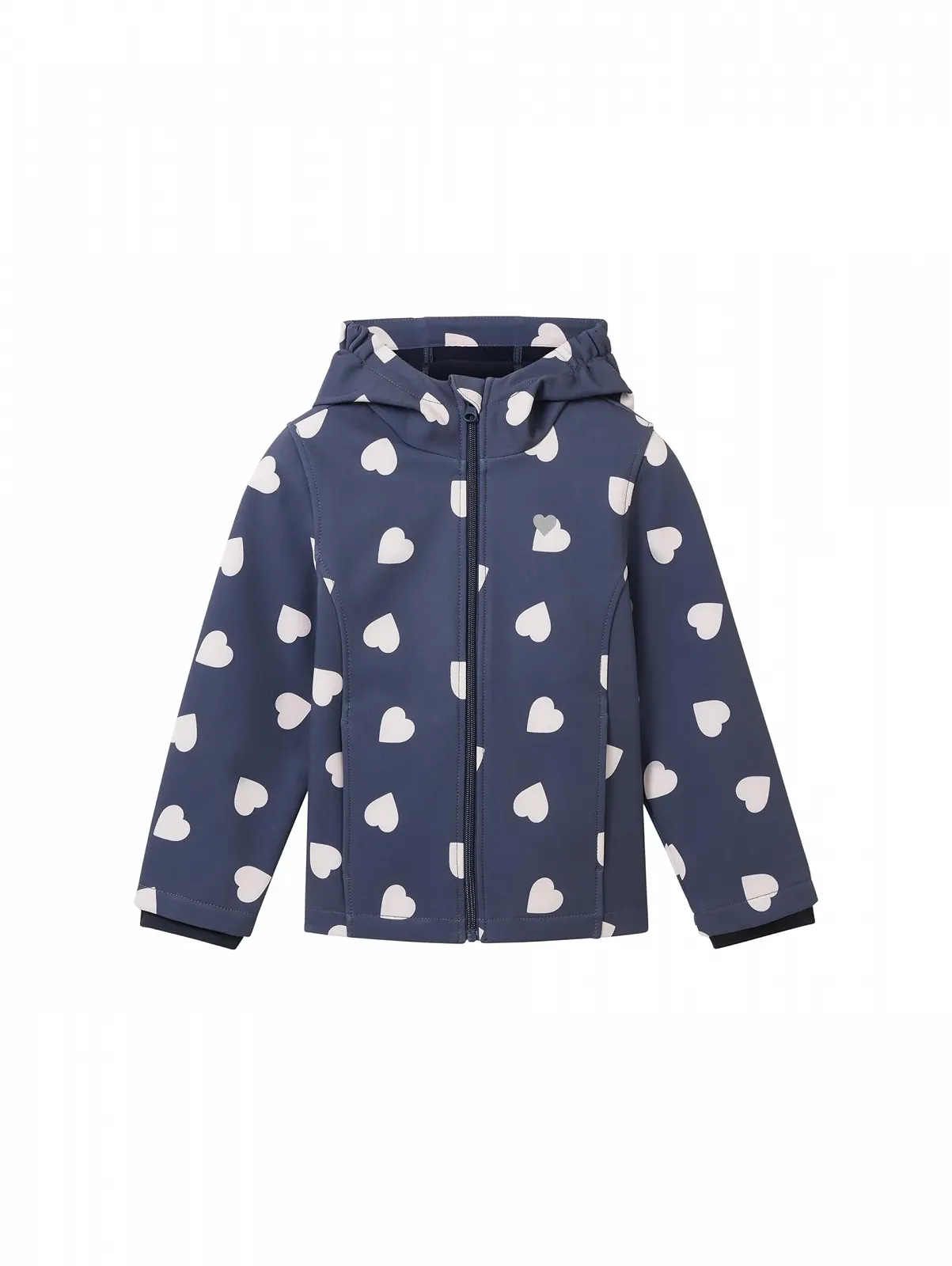 Куртка Softshell TOM TAILOR для девочек с узором в виде сердец, фото №1