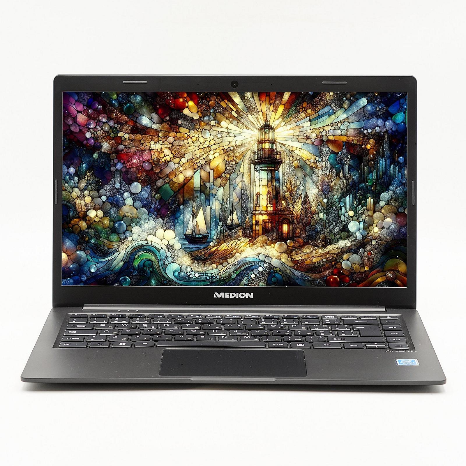 Ноутбук 14" Medion (Lenovo Group) Akoya E4252 Intel RAM 8 ГБ SSD 512 ГБ Intel Graphics Метал Ультрабук Win10 (4487), фото №1
