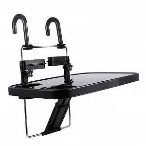 Столик на руль Foldable с держателем для напитков Регулируемый многофункциональный портативный столик для ноутбука на заднее сиденье для еды Работы и хранения Совместим с большинством - Фото 1