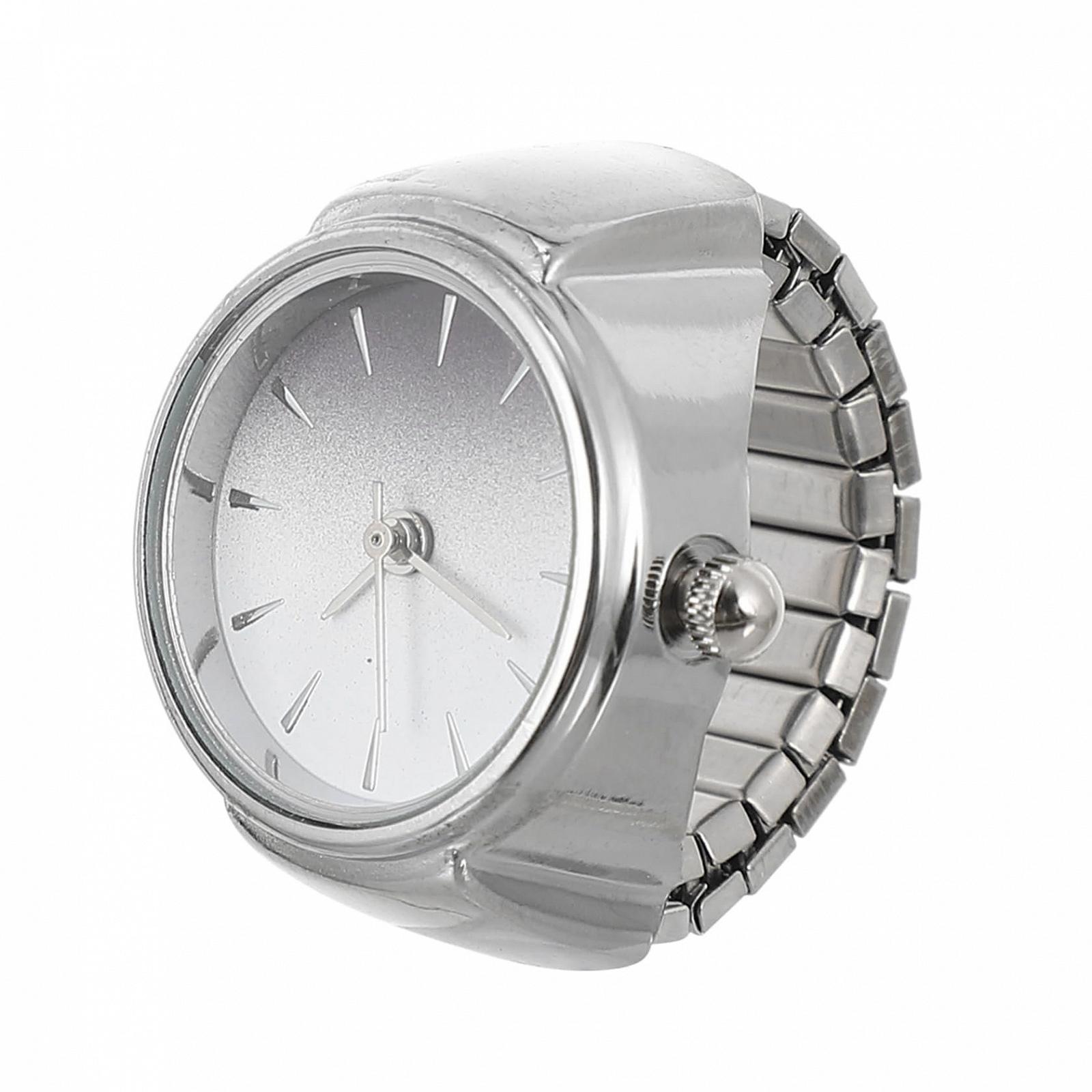 Кольцо-часы Кварцевые часы для женщин и мужчин Эластичный дизайн Стильные часы для пальца для разных случаев, фото №1 Кольцо-часы Кварцевые часы для женщин и мужчин Эластичный дизайн Стильные часы для пальца для разных случаев, фото №1