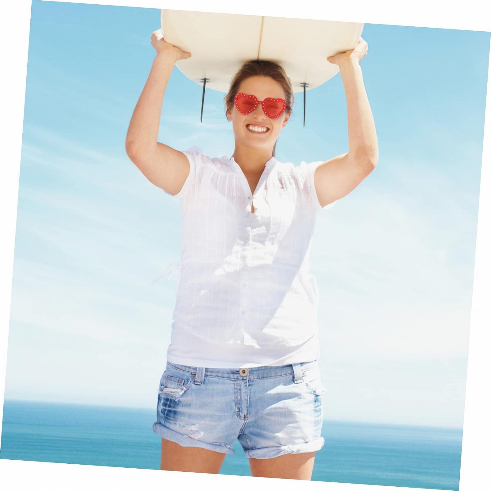 Сонцезахисні окуляри Серце (2 шт.) PACKOVE Ретро ромашка, фото №6