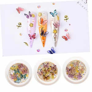 Набор страз для ногтей Healvian 6 коробок Блестящие аксессуары для маникюра Украшения для ногтей synthetic.ua - Фото 1