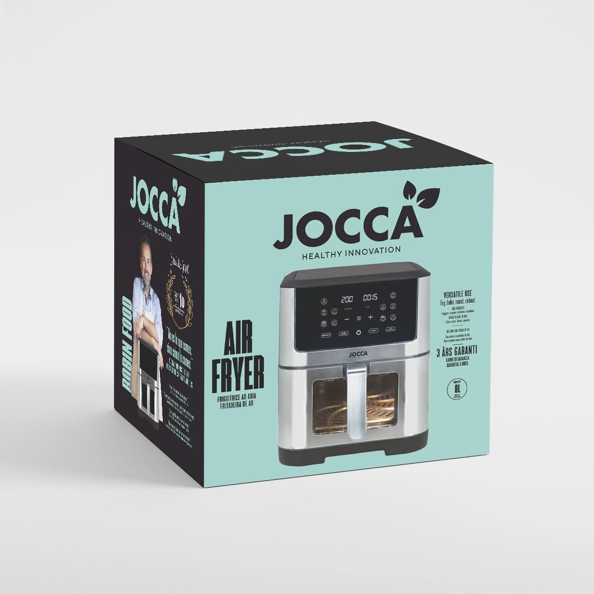 Мультипечь Jocca 8 L 1800 W LED Touch Display Stainless Steel, фото №9