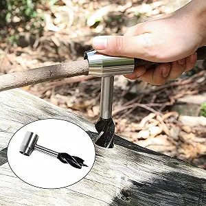 Ручний бур Survival Drill Multipurpose Wood Scotch Eye для бушкрафту та кемпінгу synthetic.ua - Фото 1