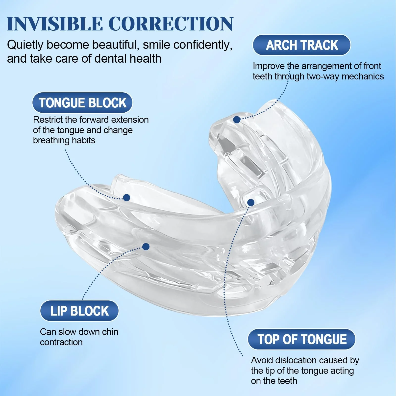 Капа от храпа, капа для рта против храпа и бруксизма, регулируемая, фото №4