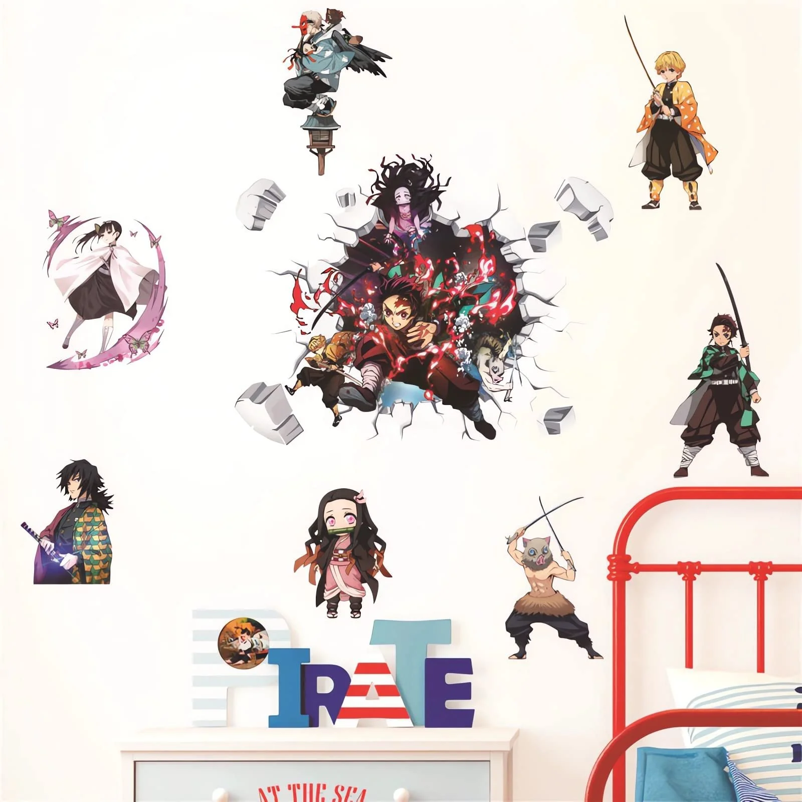 Наклейки на стіну Demon Slayer Аніме PVC, фото №3 Наклейки на стіну Demon Slayer Аніме PVC, фото №3