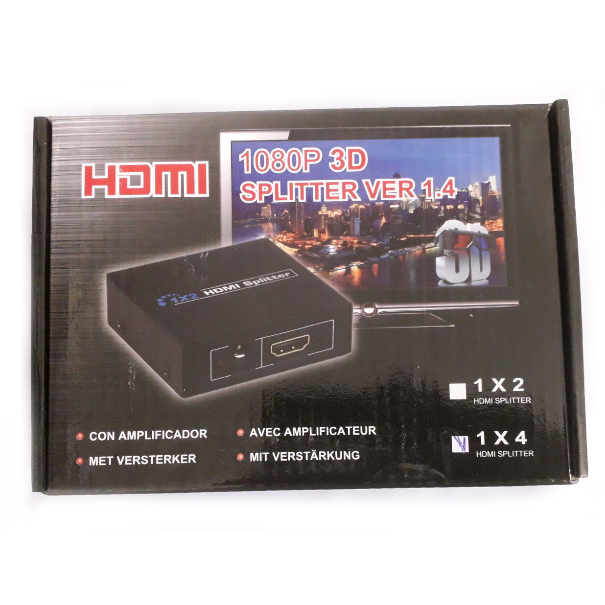 Сплиттер HDMI SWITH 4K 4в1 Black 4 портовый свитч, фото №1