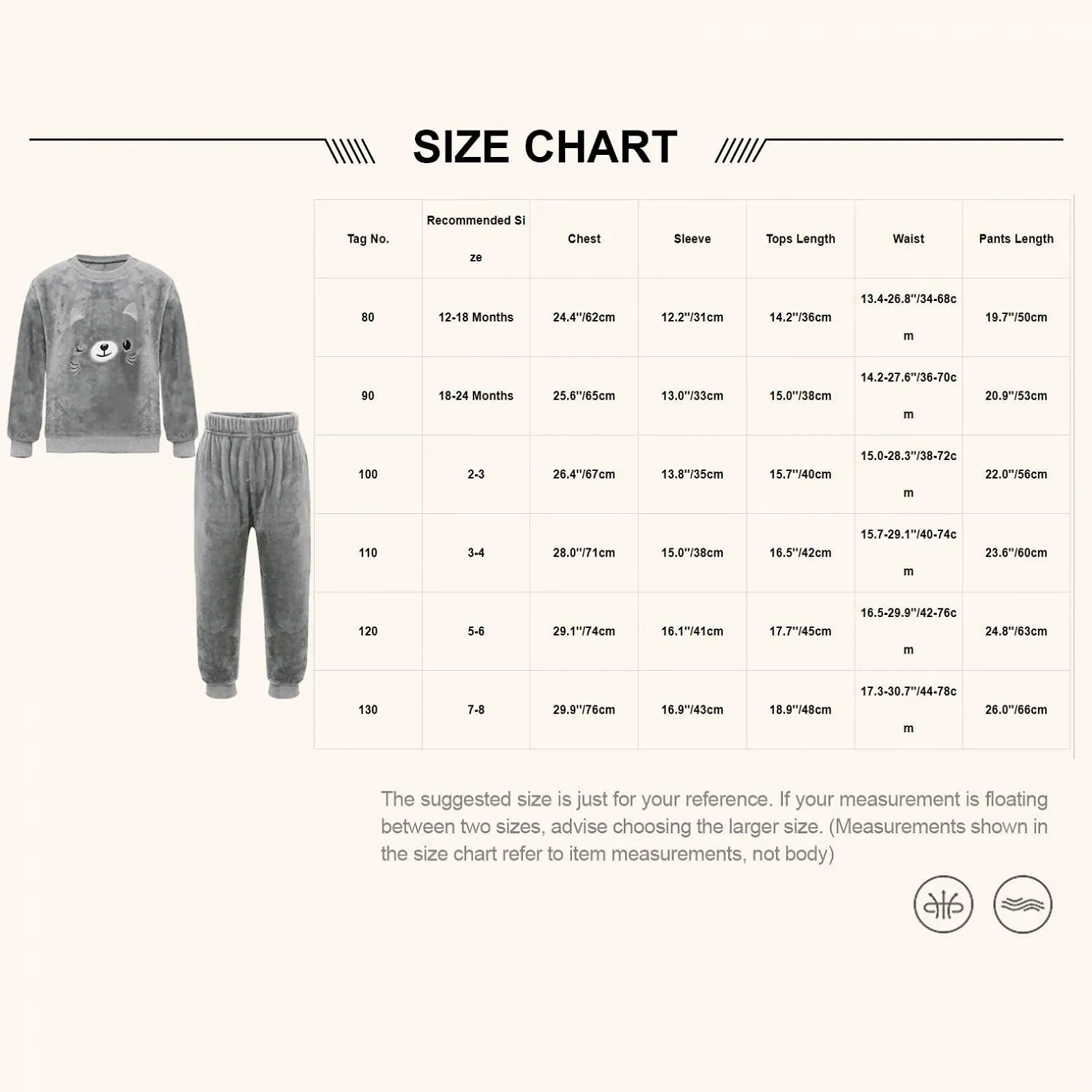 Фланелевая пижама FEESHOW Детская Пушистая, фото №3