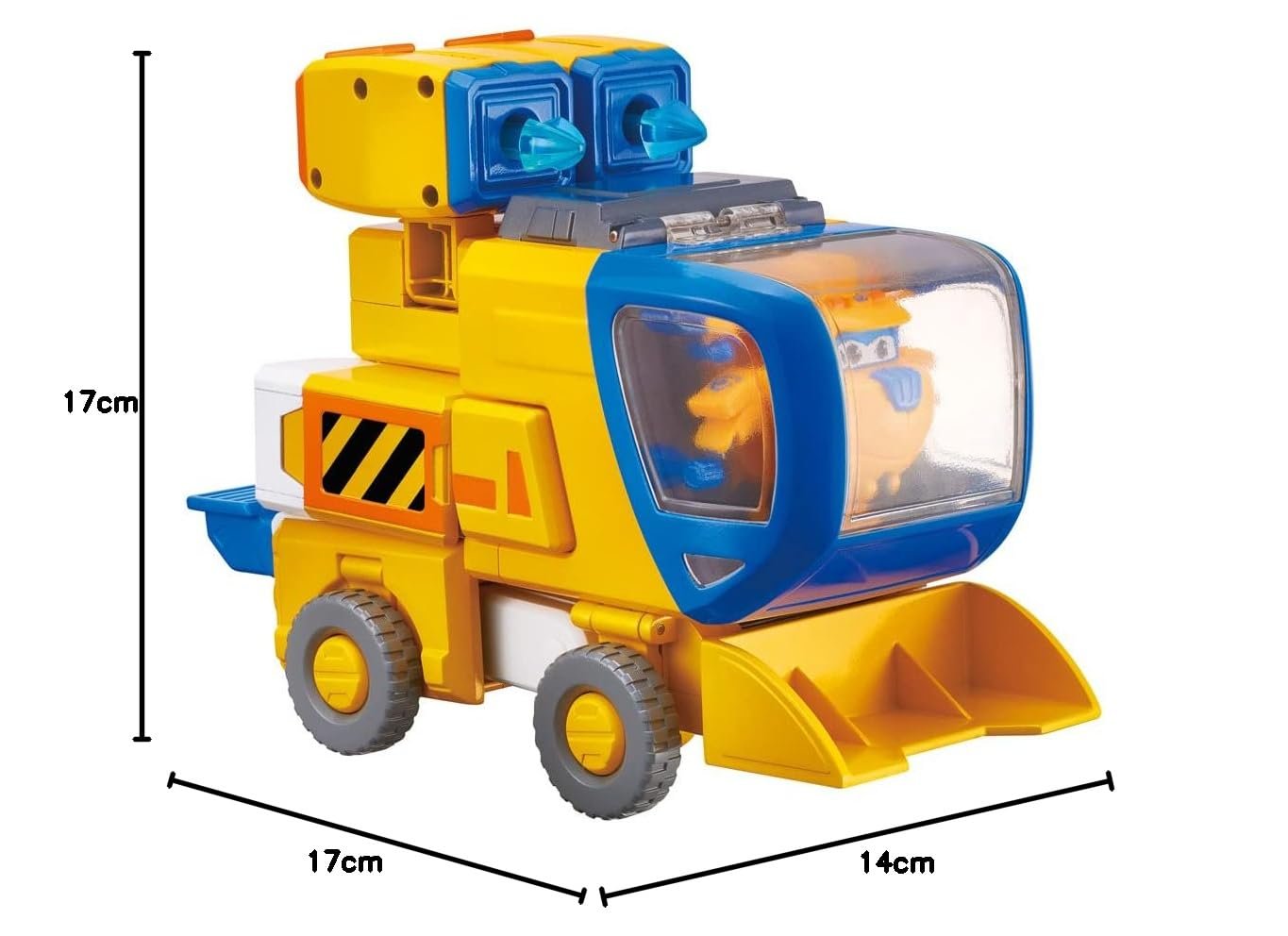 Фигурка-трансформер Super Wings New Robot Suit Donnie, 23 см, желтая, фото №9