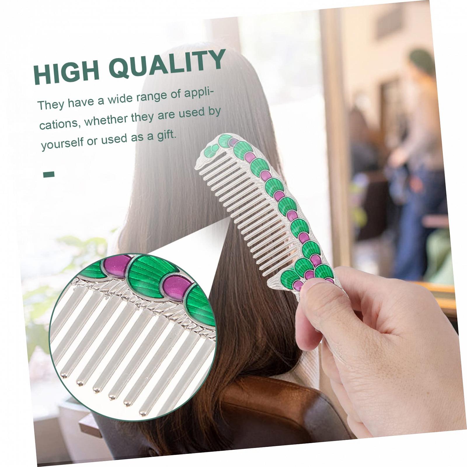 Зеркало Ангойли 4 Комплекта Гребней Набор Для Путешествий Макияжное Зеркало Винтажное Ручное Зеркало Подарок Мини Расческа Женское Макияжное Зеркало Портативное Зеркало Для Макияжа Павлин Античное Карманное Зеркало Набор, фото №2