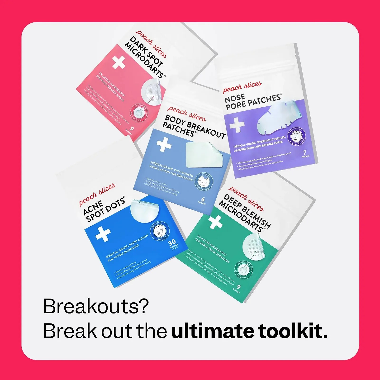 Патчи Peach Slices MicroDarts от темных пятен Ниацинамид, витамин C, гиалуроновая кислота и Cica | Веганские | 9 патчей, фото №7