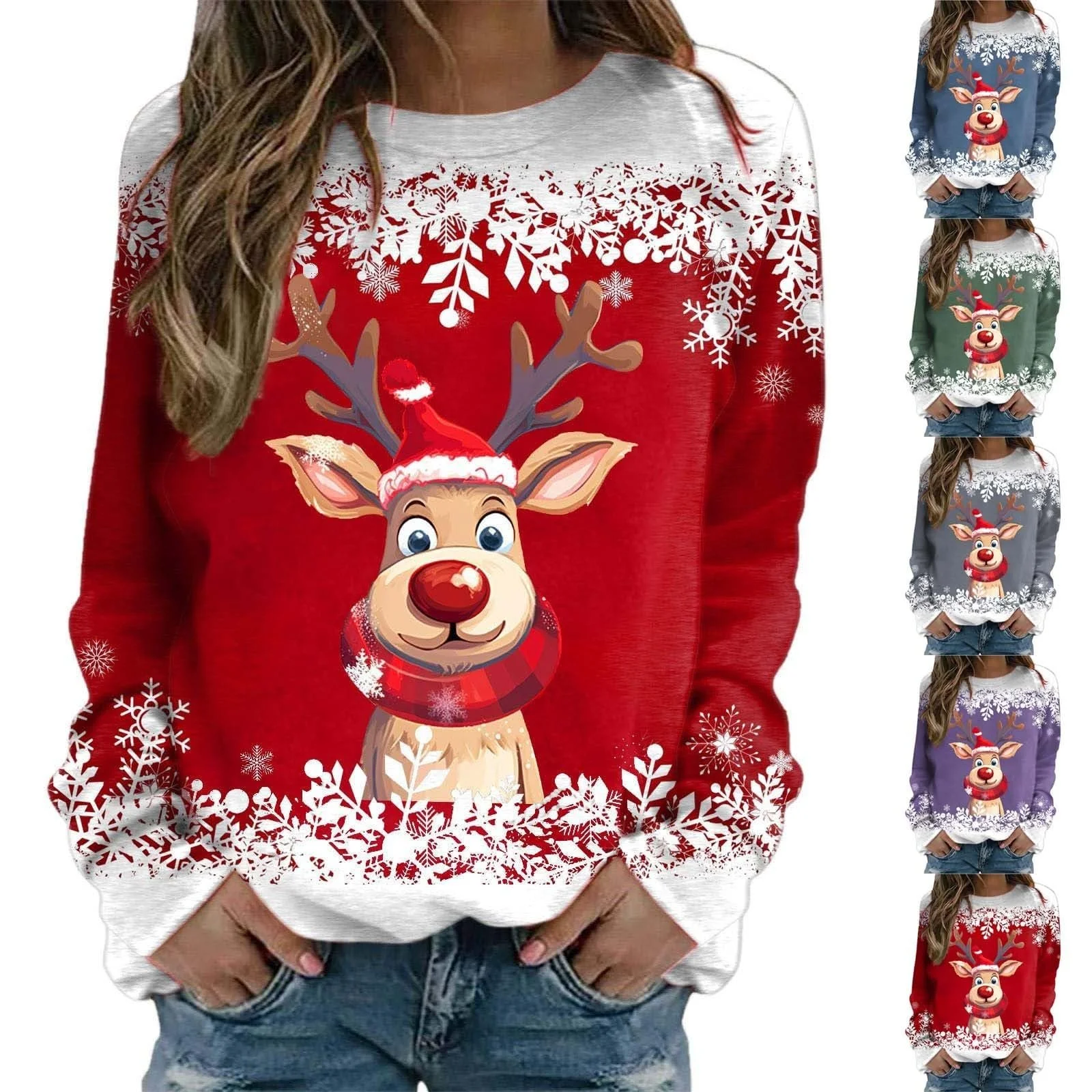 Різдвяний светр Жіночий Зручна толстовка, фото №6 Різдвяний светр Жіночий Зручна толстовка, фото №6