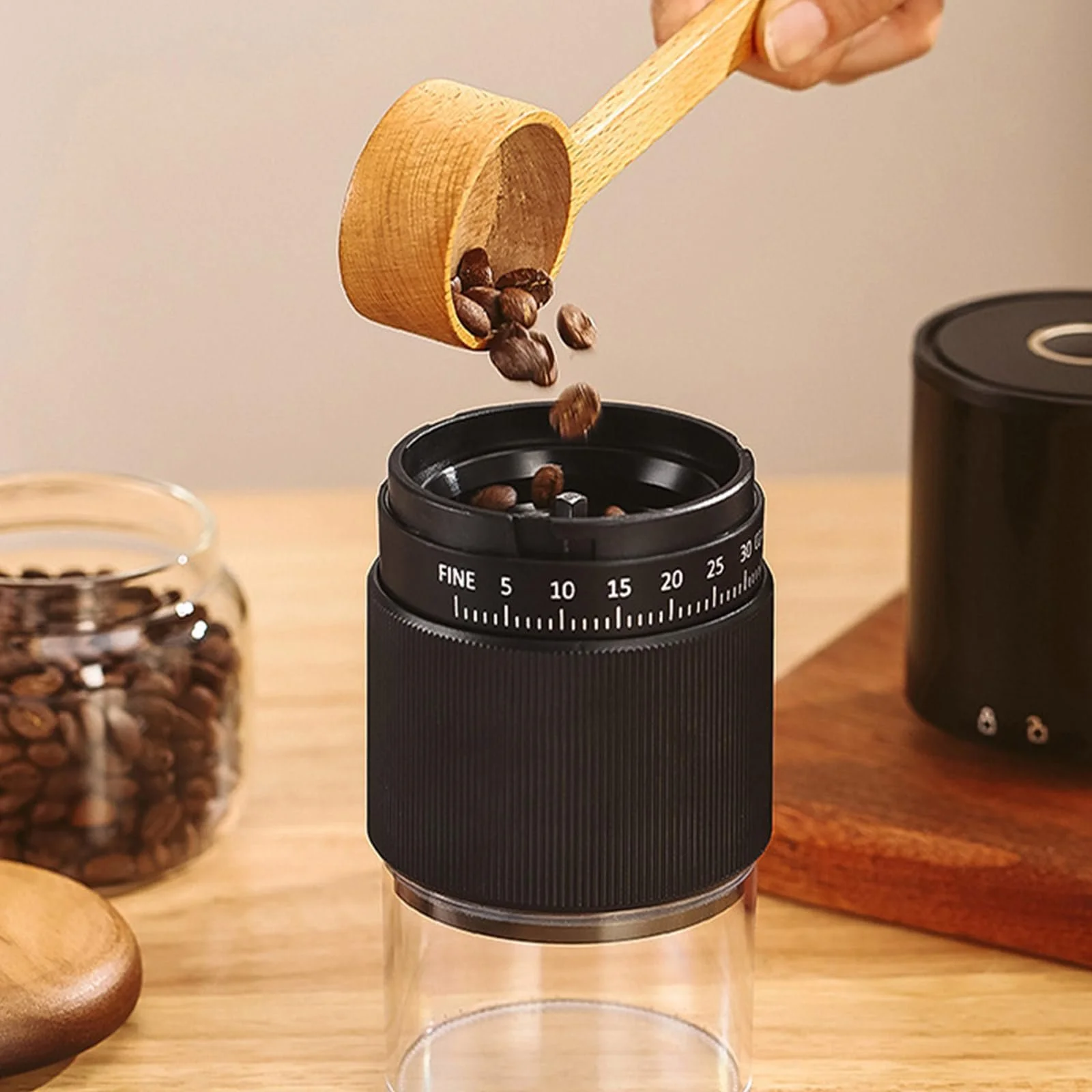 Ручна кавомолка Ефективна кавомолка ABS-текстура для легкого помелу на відкритому повітрі, фото №9 Ручна кавомолка Ефективна кавомолка ABS-текстура для легкого помелу на відкритому повітрі, фото №9