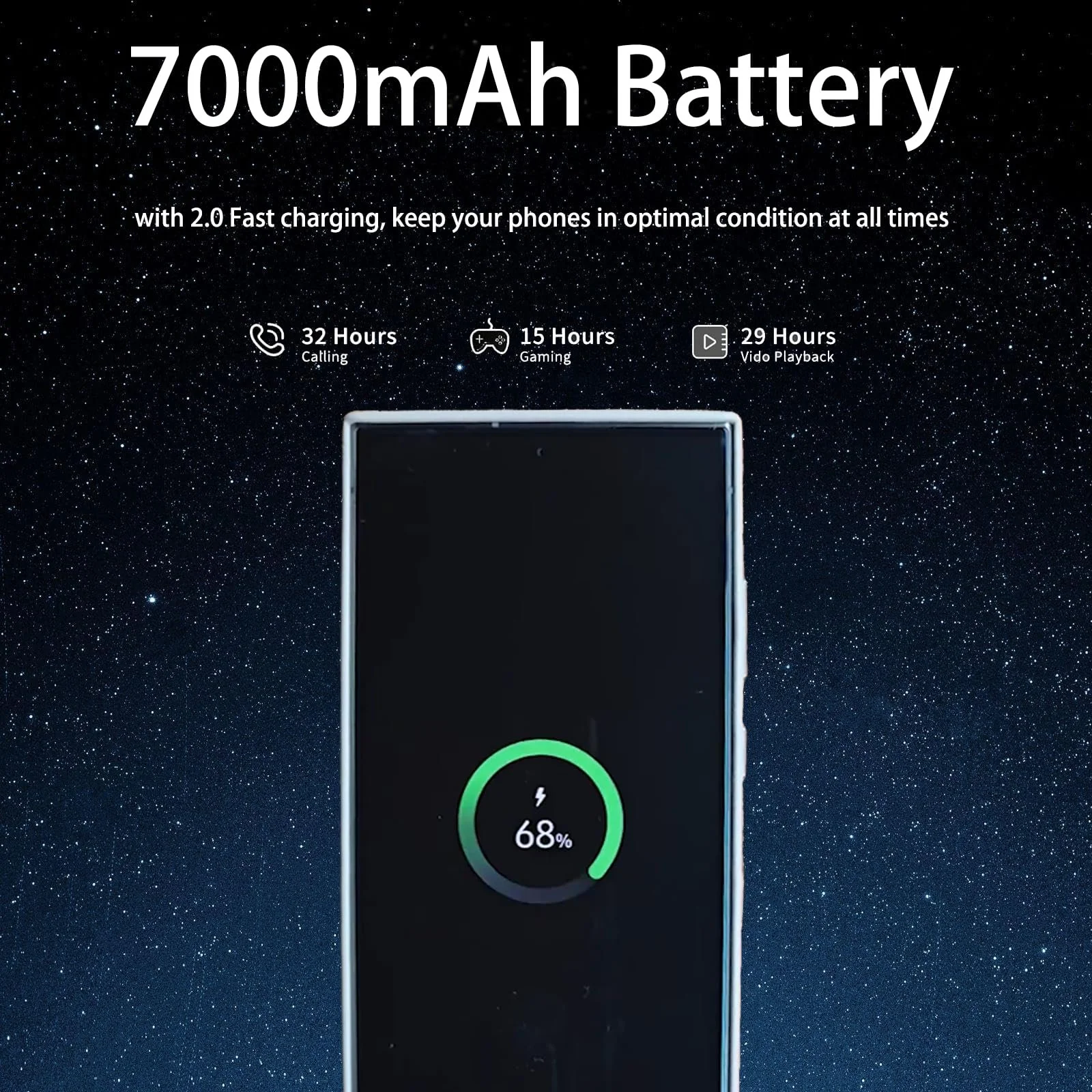Смартфон K25 Ultra 8/256GB 7.3" Android 14 108 Мп Серый, фото №3