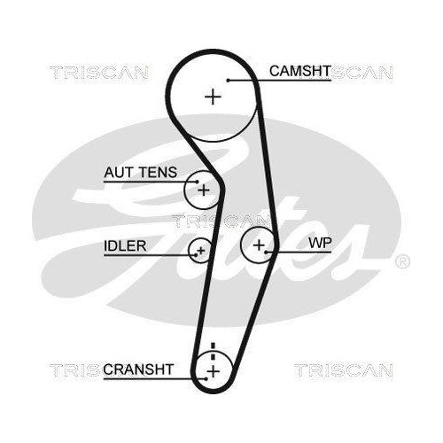 Комплект ременя ГРМ TRISCAN 8647 29030, фото №2 Комплект ременя ГРМ TRISCAN 8647 29030, фото №2