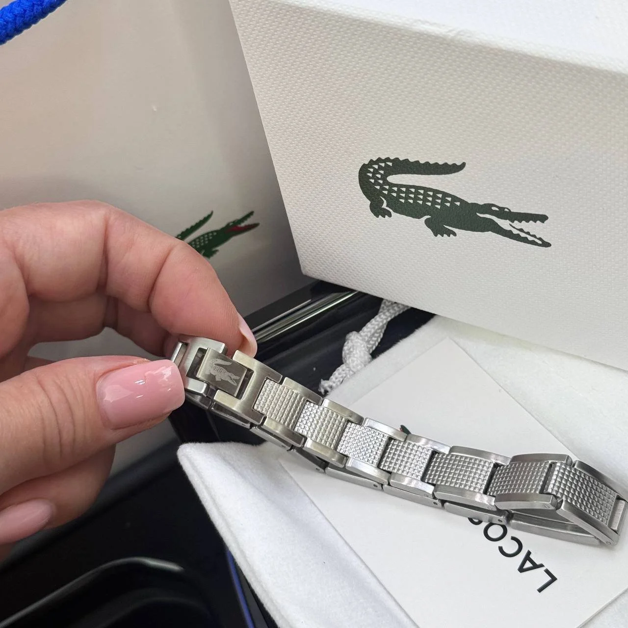 Мужской браслет из нержавеющей стали Lacoste, фото №3