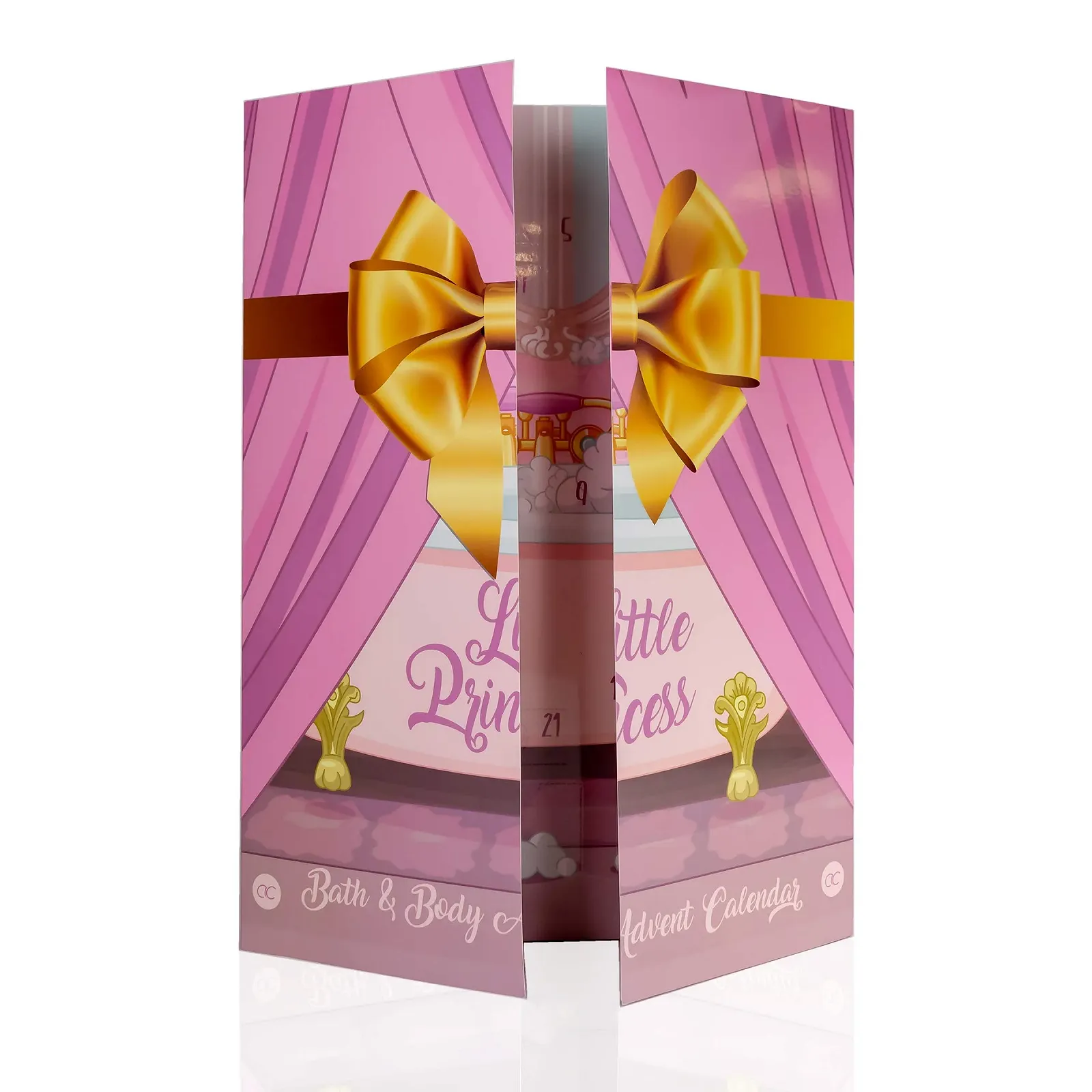 Адвент-календар Accentra Princess для дівчаток з 24 засобами для ванни та тіла, косметичними продуктами, фото №3