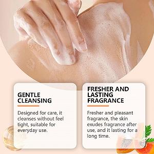 Гель для душу Papaya очищуючий розгладжуючий з ефектом пілінгу 2 шт. synthetic.ua - Фото 1