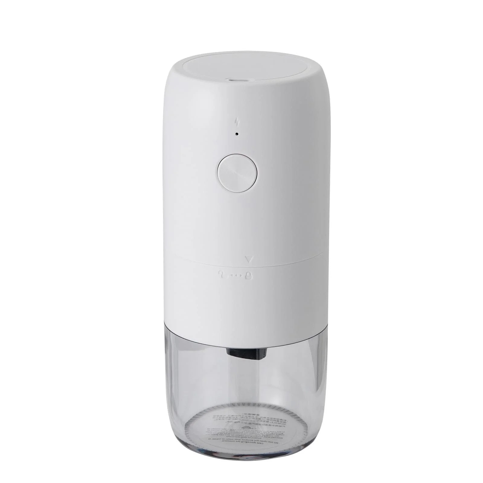 Электрическая кофемолка, аккумуляторная USB, портативная, с 1 щеткой для чистки и 1 кабелем питания Type-C, для зерен и специй, белая, фото №1