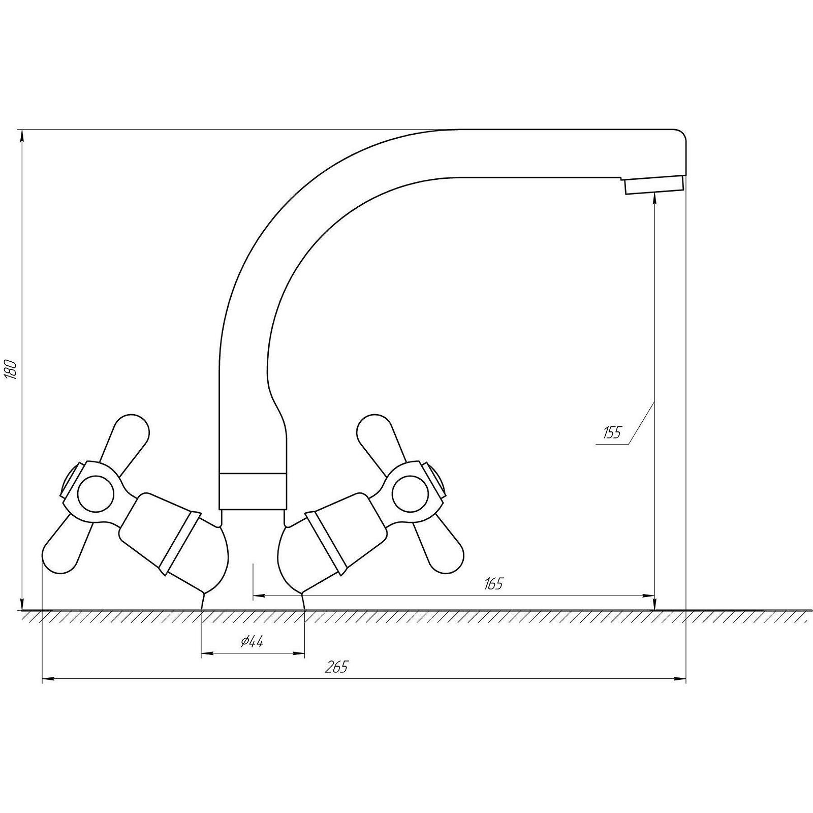 Змішувач для умивальника Globus Lux GB-SHARM-0104-06, фото №4