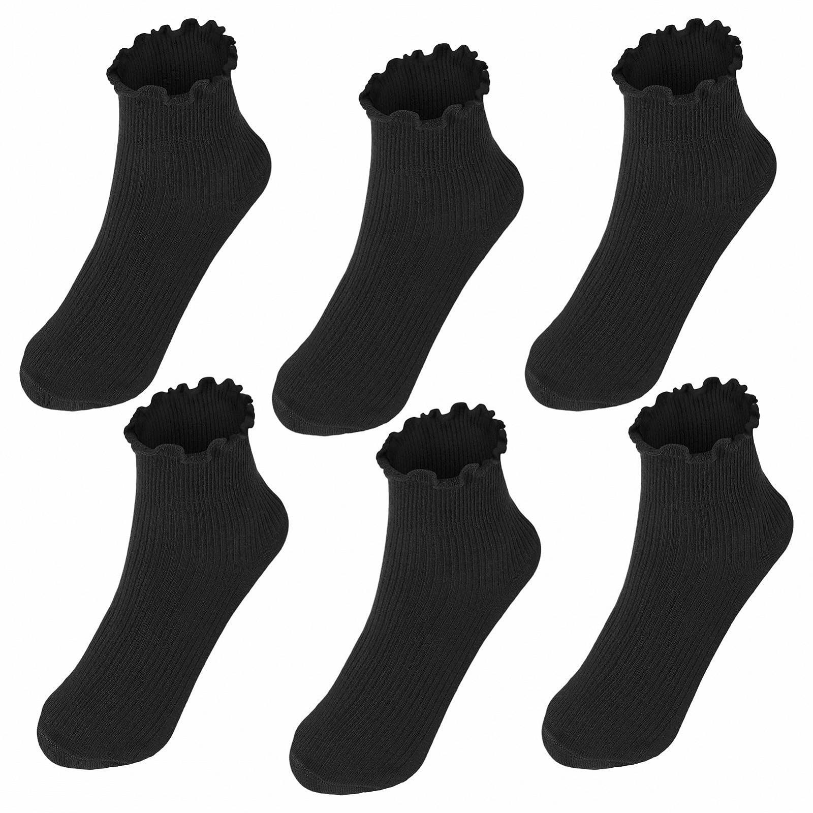 Шкарпетки з рюшами, 6 пар, Жіночі, фото №1