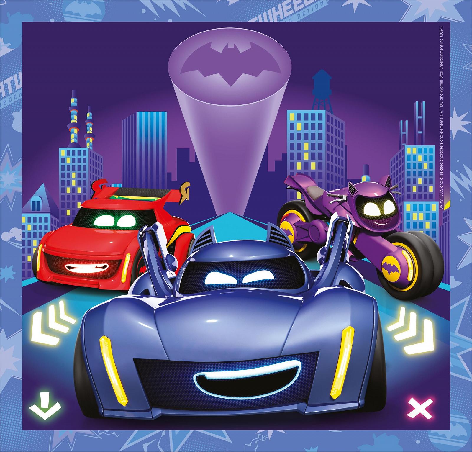 Пазлы Clementoni Batwheels 25307 3 x 48 элементов, фото №2 Пазлы Clementoni Batwheels 25307 3 x 48 элементов, фото №2