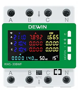 Електролічильник DEWIN KWS-306WF Tuya WiFi synthetic.ua - Фото 1