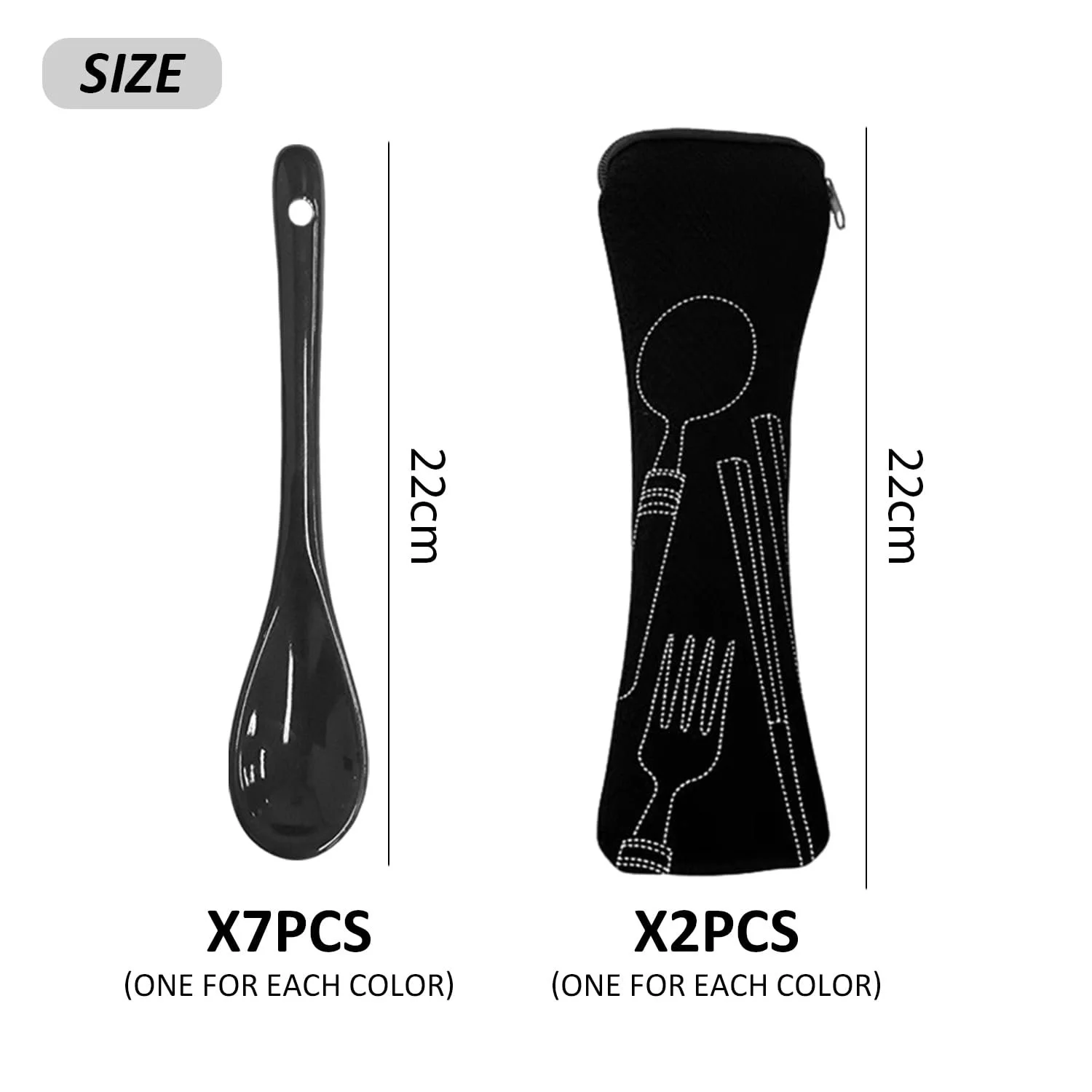 Набор керамических ложек 7 шт, фото №2