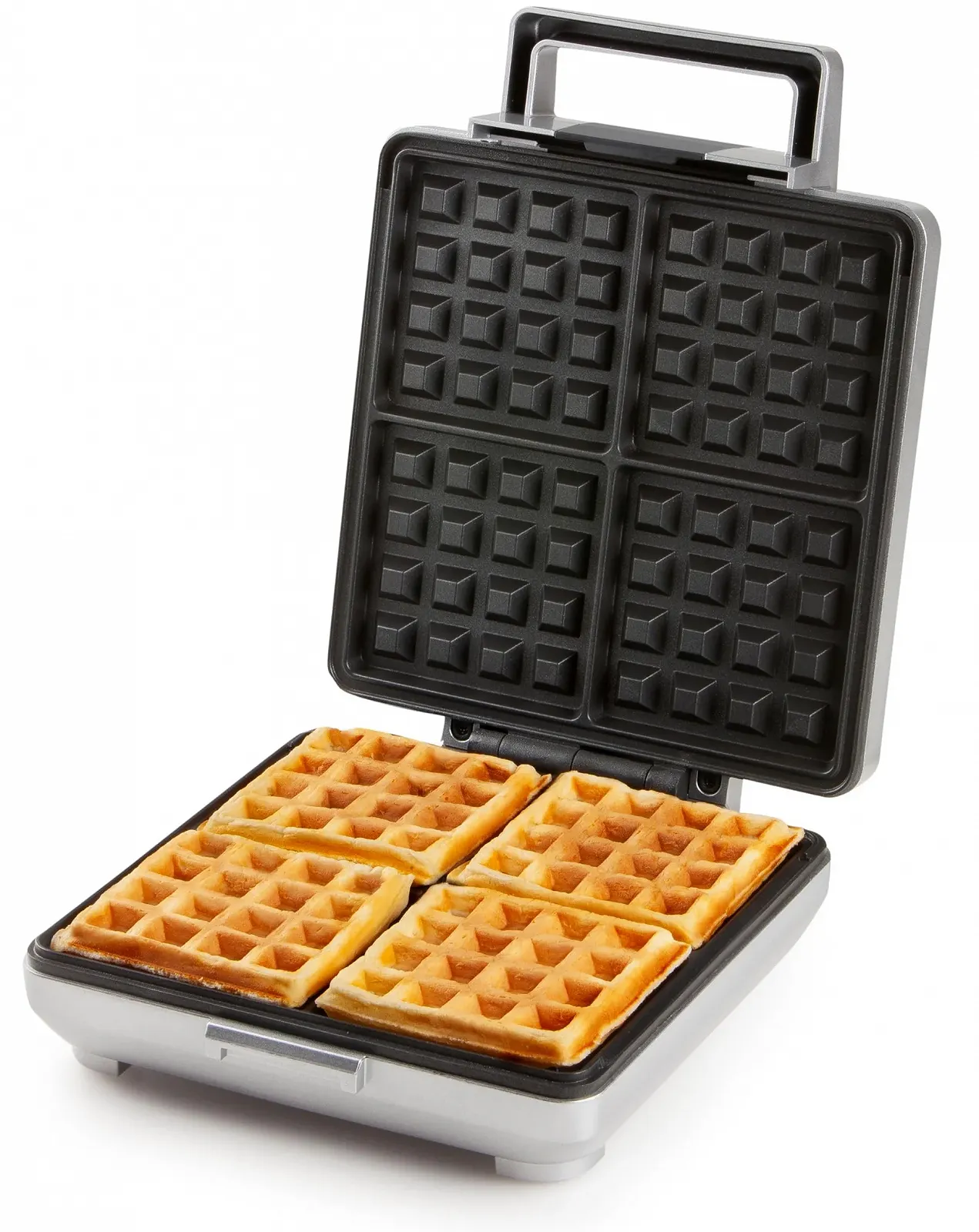 Вафельница DOMO DO9250W / 4 вафель / 1600 Вт / Серебристая, фото №1