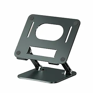 Подставка для ноутбука из сплава, регулируемая по высоте, отвод тепла, держатель для ноутбуков до 43,2 см (17 дюймов), планшетов, для домашних офисов - Фото 1