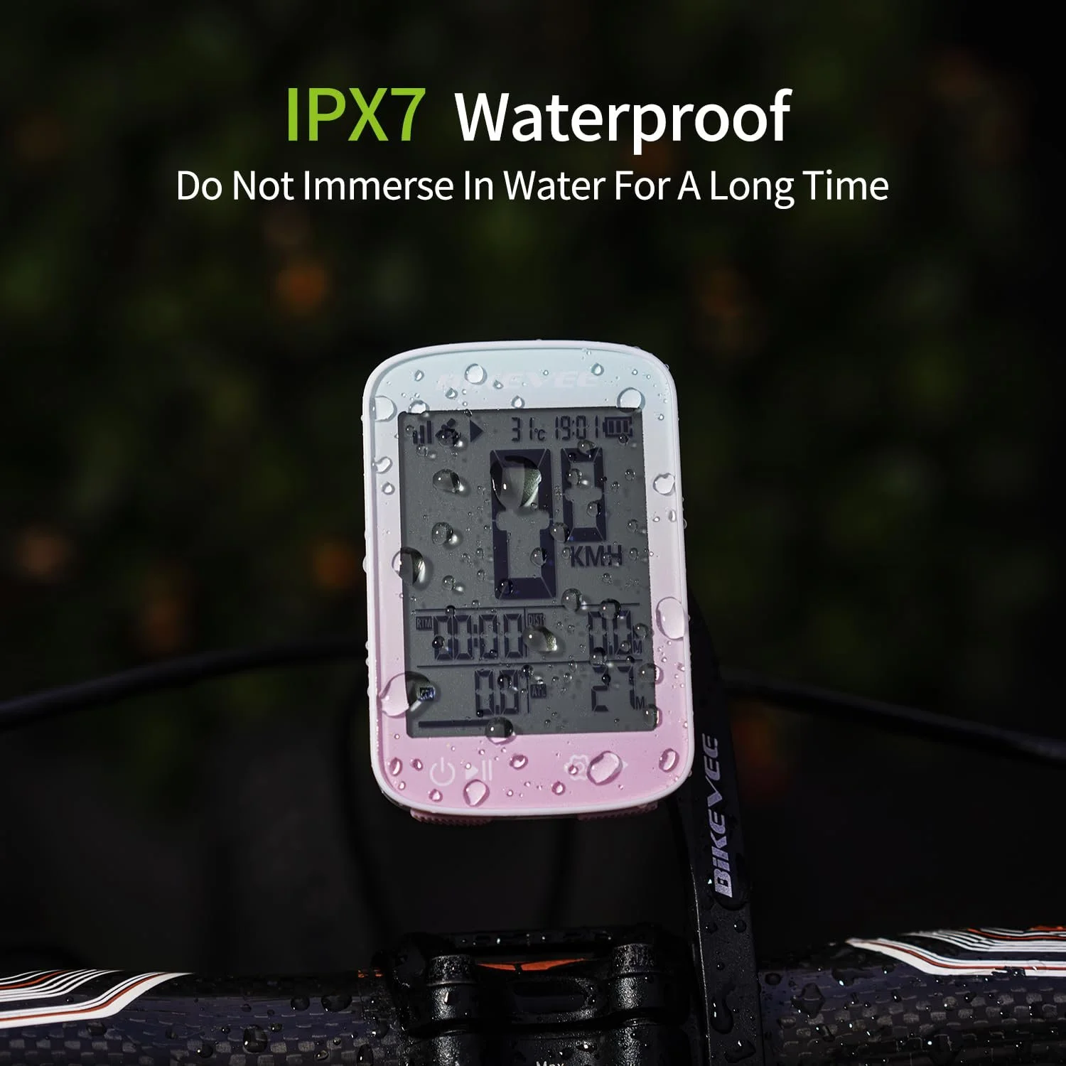 Велокомпьютер Bikevee GPS 2.4 дюйма FSTN дисплей IPX7, фото №7