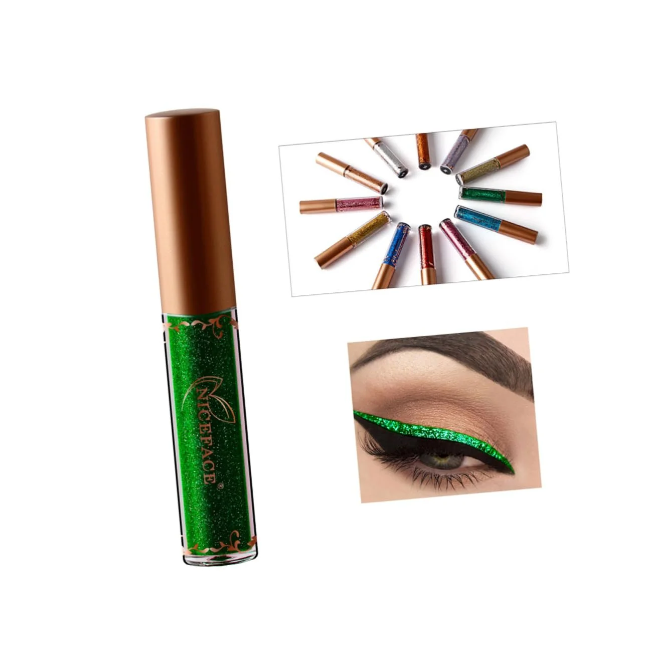 Жидкая Подводка NOLITOY Металлик Перламутровая Блестящая для Глаз Водостойкая Цветная, фото №4 Жидкая Подводка NOLITOY Металлик Перламутровая Блестящая для Глаз Водостойкая Цветная, фото №4